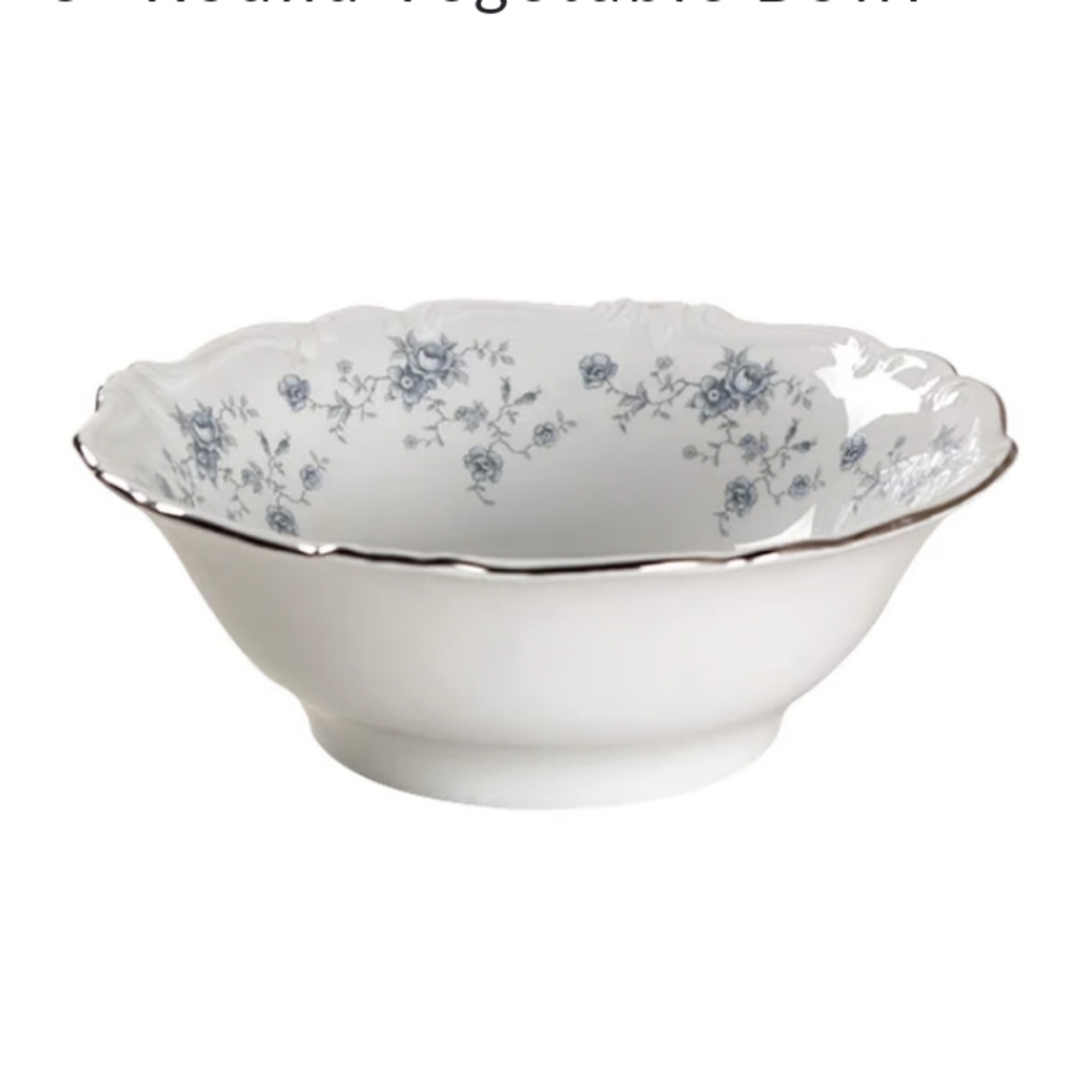 Large 8" Vegetable bowl 💙  Blue Garland (Bavarian Backstamp) by Johann Haviland